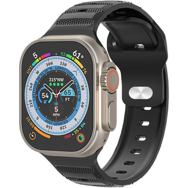 Kompatibel med apple watch ulband Sport 42mm 44mm 45mm 49mm, Mjuk