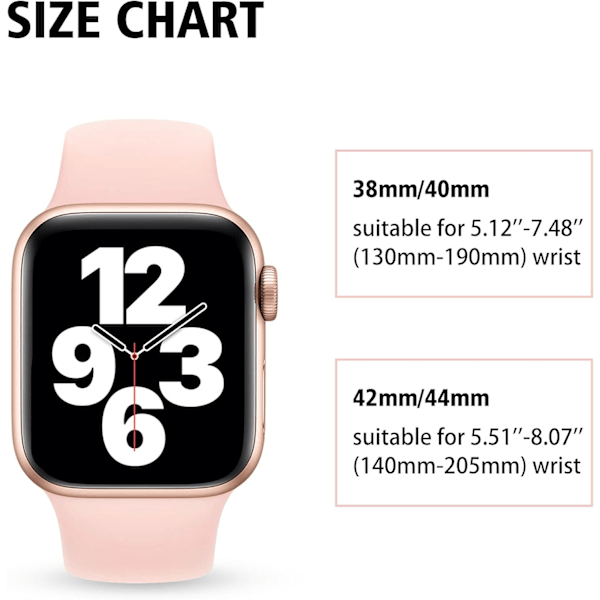 Kompatibel med Apple Watch Band 40mm 38mm 41mm 44mm 42mm 45mm til