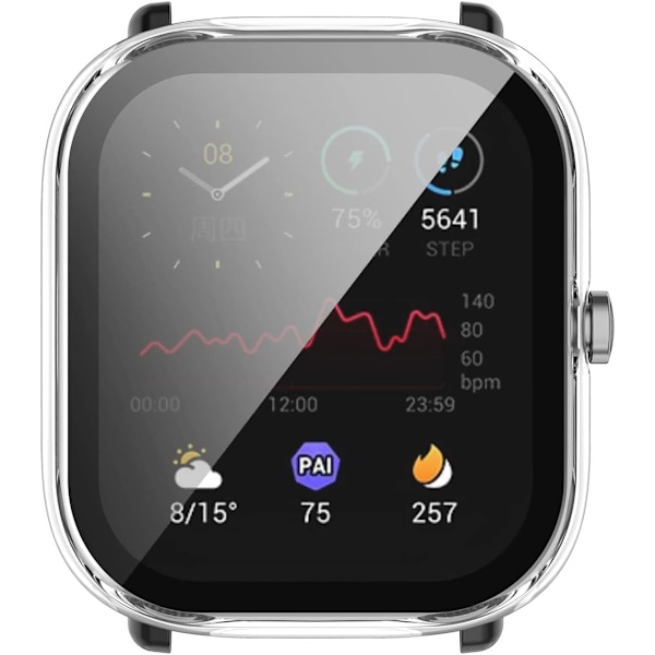 Skärmskydd Kompatibelt med Amazfit GTS 2 Mini Fodral Smartwatch Tillbehör Skydd Reptåligt Fullt Skyddande Skärmskydd f