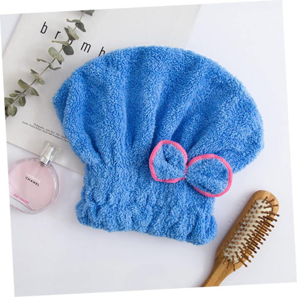 8 st huvudomslag för kvinnor Återanvändbara - Snabbtorkande Bow-knot cap Set