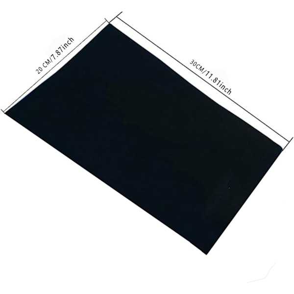 Filtarksett for håndverk - Svart filtstoff for scrapbooking og DIY-håndverk