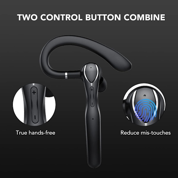 Bluetooth-headset, trådløst headset med LED-display
