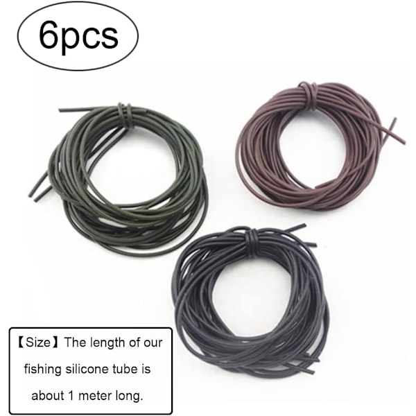 Fiske Silikon Rigger Rør - Mjuka Slanghylsor för Karpfiske