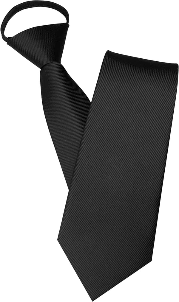 wxsp 3.15\" Ensfarvet Formonteret Justerbart Slips til Forretning og Bryllup Sort