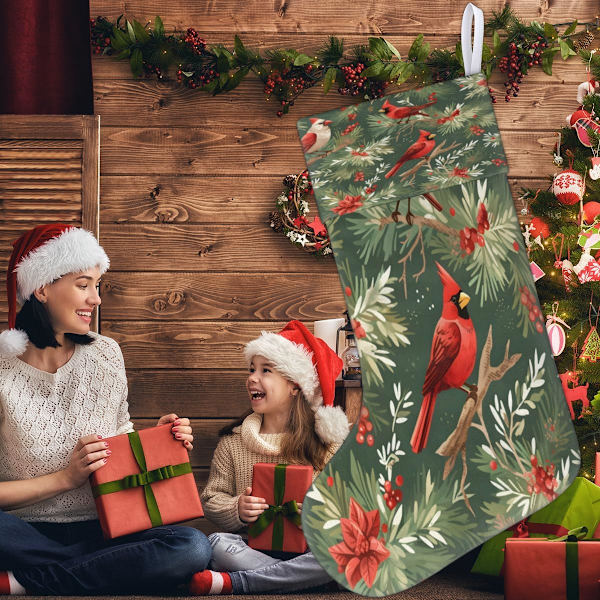 Juldesign Dekor Weihnachtsstrumpa Presenthållare Semester Xmas Strumpor Sockor för Familj Dekoration Hängande Ornament Fest, 45 x 19,8