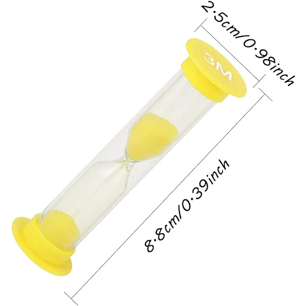 Sandtimer för barn, plast timglas, sand glas leksak sand klocka