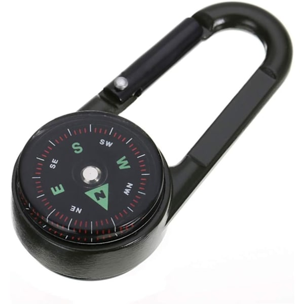1PC Kompass Camping Klättring Vandring Mini Metall 3-i-1 Multifunktionell