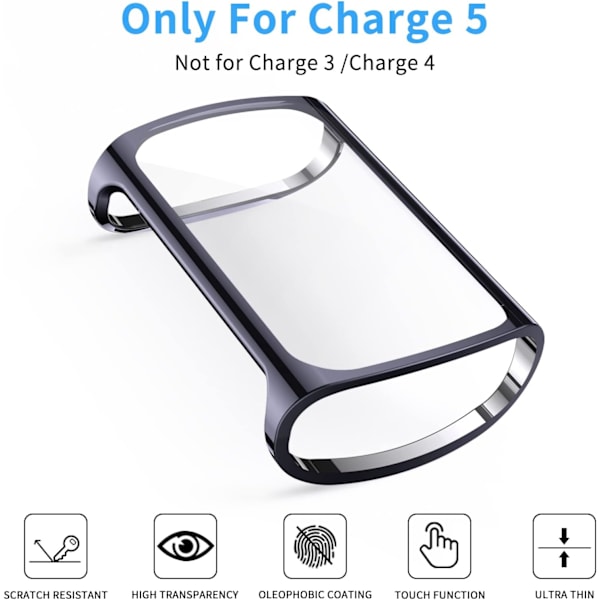 4-pack fodral för Fitbit Charge 5 - TPU-fodral med full täckning