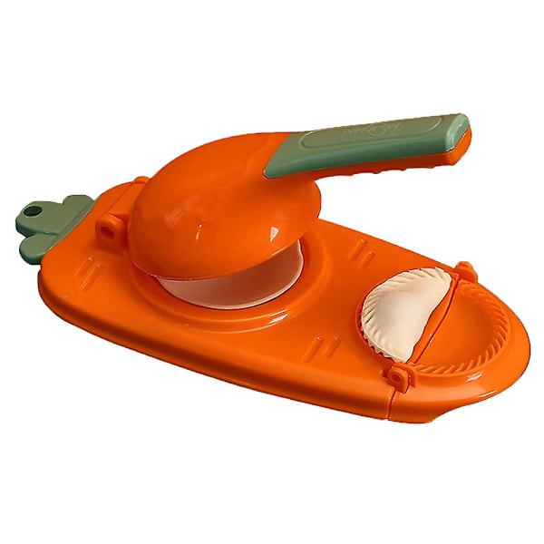 2 i 1, Multifunktionell Dumpling Form Set, Dumplings Skin Artifact Diy Verktyg, Manuell Empanad Orange-red