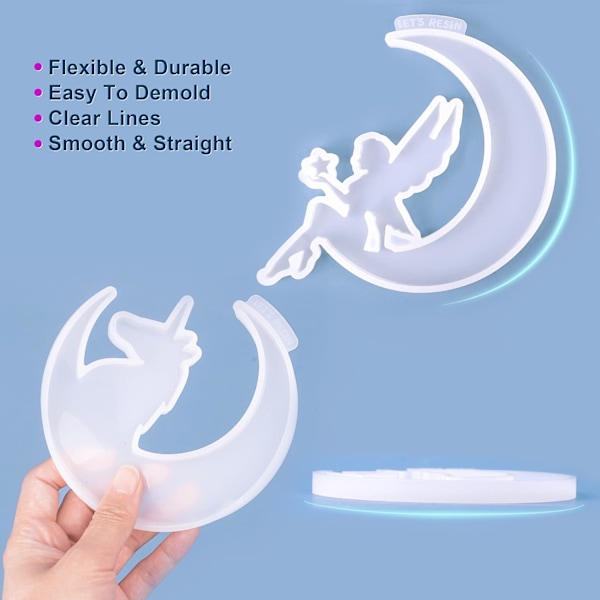 Hartsformar - Crescent Moon Epoxiformar