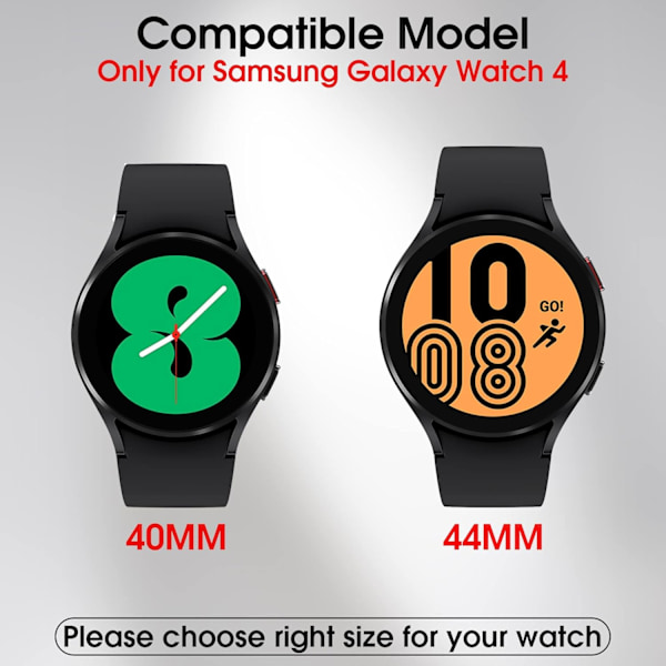 [2+2 Pack] til Samsung Galaxy Watch 4 44mm skærmbeskyttelse +