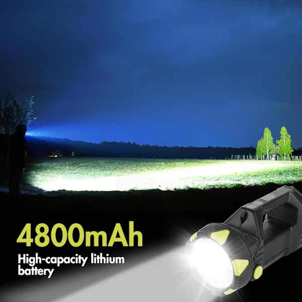 Ladattava LED-hakuvalo - 8 tilaa 4800mAh Superkirkas | Kannettava retkeilyyn ja hätätilanteisiin