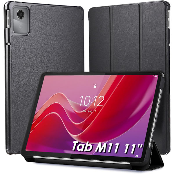 Fodral Kompatibelt med Lenovo Tab M11 11\", Smart Magnetiskt Stativ Läderfodral med Automatisk Väcka Sömn