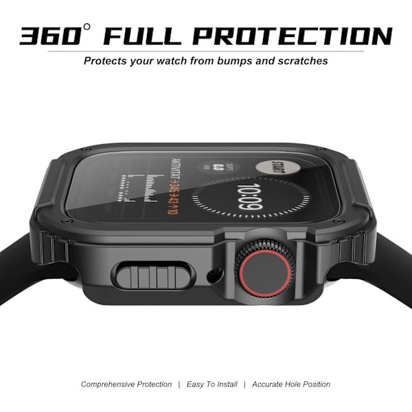 Robust Apple Watch-deksel 45 mm for Series 7 & Series 8 & Series 9 med