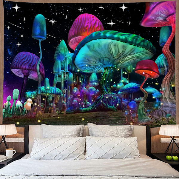 Soppteppe Fantasi Bølger - Trippy Veggteppe (29,5屎 x 39,4屎)