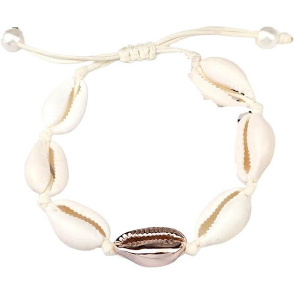 Seashell Anklet Håndlavede Conch Anklets til Kvinder Sommer Strand Smykker Barfodet Ankel På Benrem Tilbehør Som Billede Som Billede