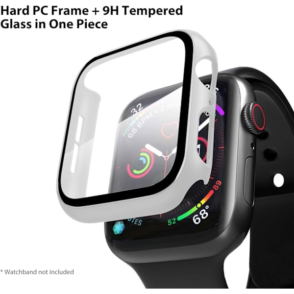 Kompatibel med Apple Watch Series 6/5 /4 /SE 40mm etui med skærmbeskyttelse
