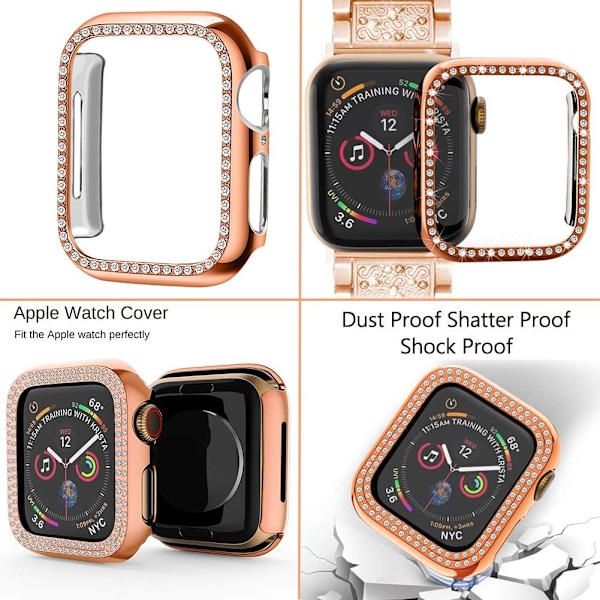 Kompatibel med Apple Watch Band 40 mm med fodral