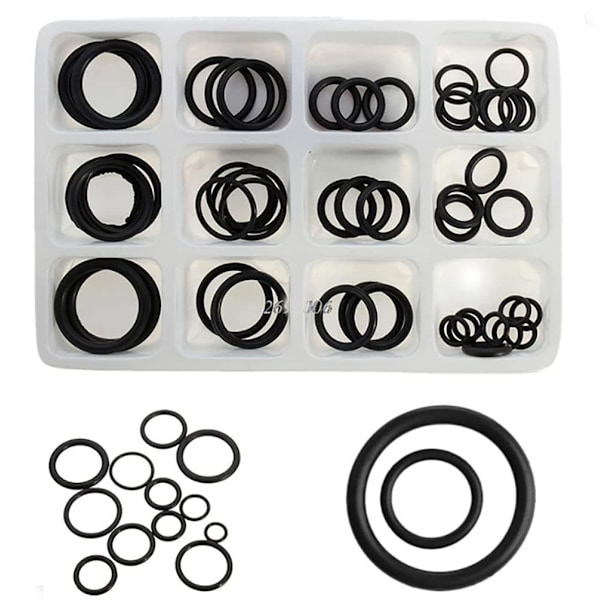 50 x Assorterede Gummi O-Ringe - VVS DIY Hanepakninger