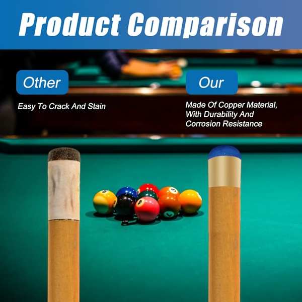 Cue Tips Set - Biljard og Snooker Cue Reservetips