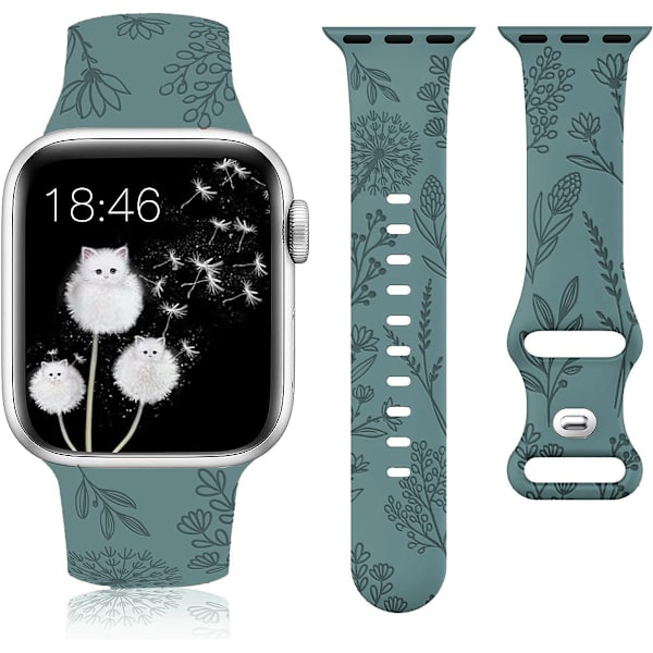 Graverte silikonremmer for Fitbit Versa 4/Sense 2/Versa 3/Sense