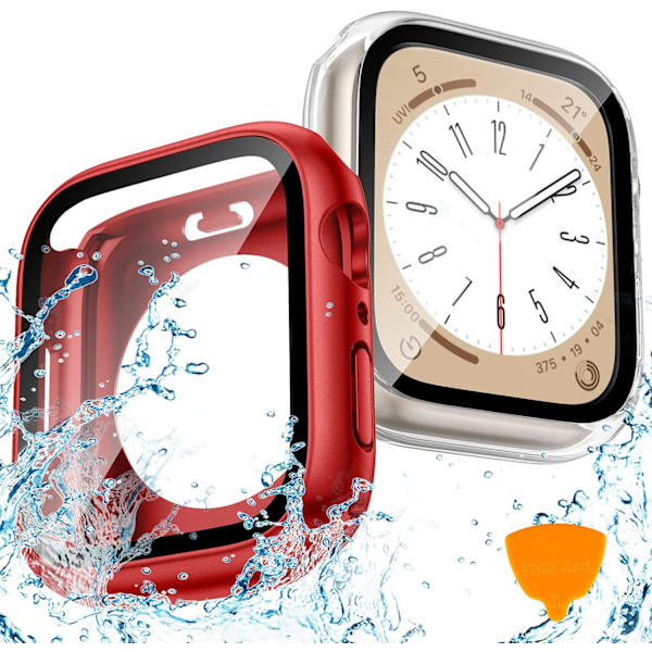 2-pack vattentätt Apple Watch-fodral för SE/serien