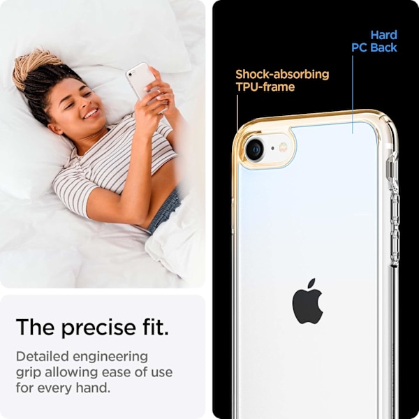 Ultra Hybrid-deksel designet for iPhone 7 - Krystallklar Krystallklar