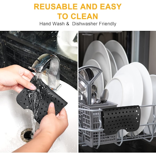 Silikon Air Fryer-foder (2 st) - Återanvändbara non-stick-mattor