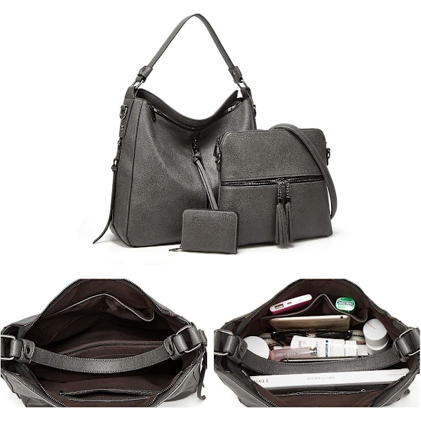 Dame Mode Håndtasker Tegnebog Tote Taske Skuldertaske Top Håndtag Satchel Pung