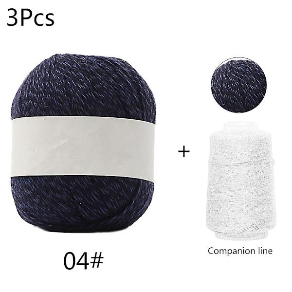 3 set mjuk kashmirgarn 50g+20g/set anti-pilling DIY hand stickningstråd för kofta halsduk virkning ullgarn 11