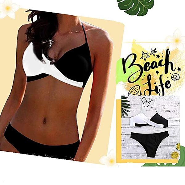 Push-up-sett med halterneck og sexy stropper
