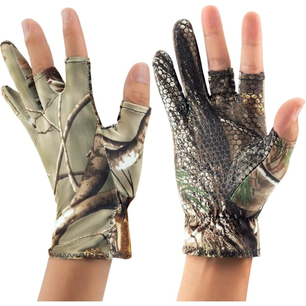 Sol Handsker UV Beskyttelse Handsker Fiskehandsker Camouflage Gel Handske Tynd