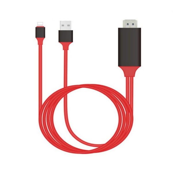 8-polet Lightning til HDMI-kabeladapter til iPhone digitalt tv
