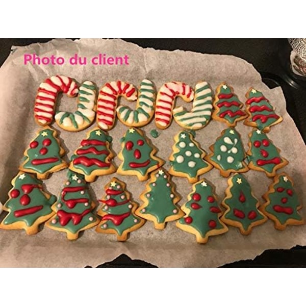 Julkakor i rustfritt stål - 9 st for bakfondant
