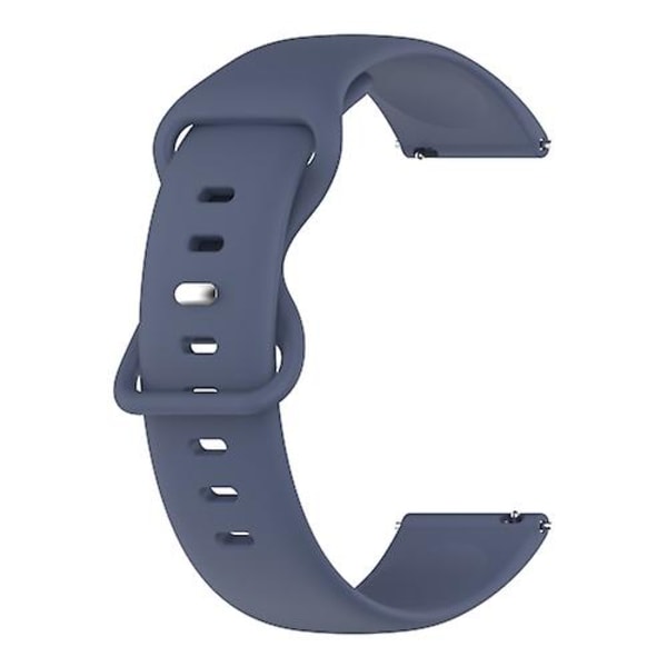 För Garmin Vivoactive3 20mm enfärgat silikonarmband KBI Rock Cyan