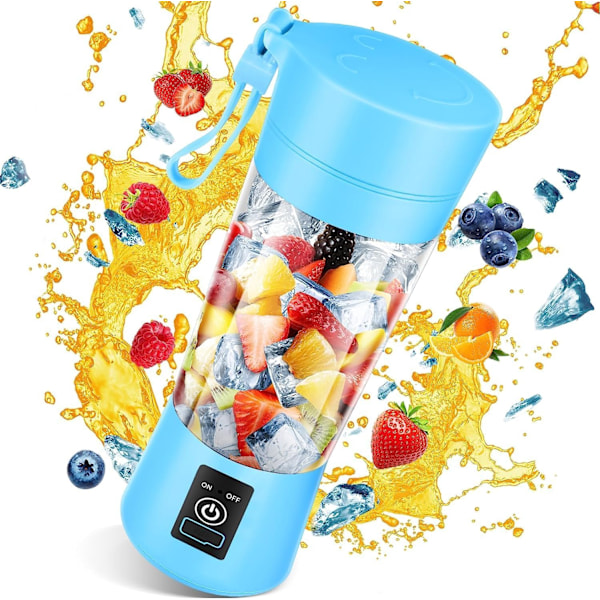 Bärbar mixerflaska (350 ml) - Mini juice mixer med USB-laddningsbar kopp