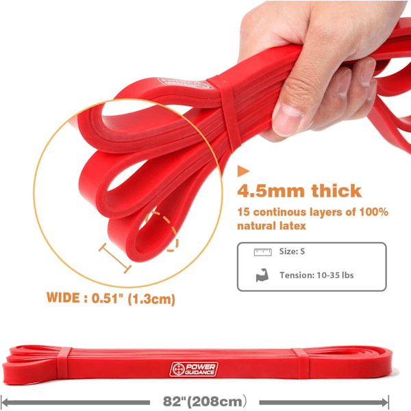 Pull Up  Assisted Pull-up Resistance Eercise-fr Bdy Stretching, Pwerlifting, Resistance Training-Blue & Red Red Red