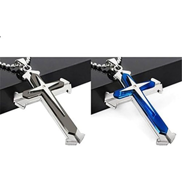 Titanium Kors Halskæde til Mænd