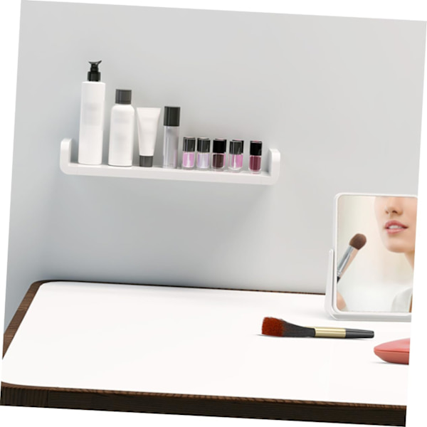 Väggmonterad hylla rustik vägg hylla vägg hyllor för förvaring cubby lager hylla lager hylla vägg display badrum organizer hylla vit?