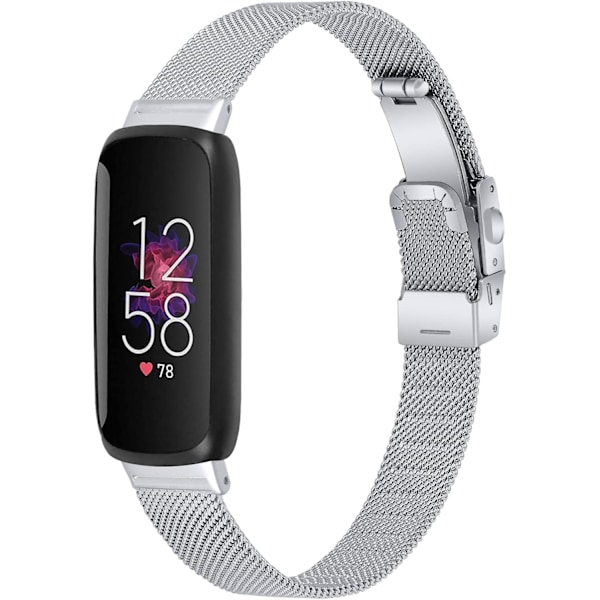 Kompatibel med Fitbit inspire 3 metallband, ersättningsrostfritt