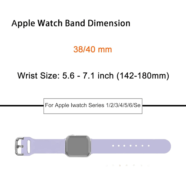 Kompatibelt Apple Watch -band iWatch-band 44mm 42mm 40mm 38mm, mykt