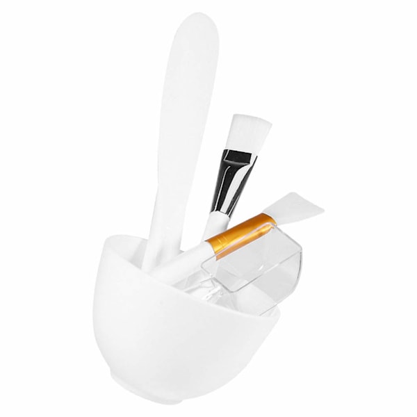 1 Set\\/ 5 st Silikon Ansiktsskål Set Gör det själv Ansiktsmask Mixing Tool Kit
