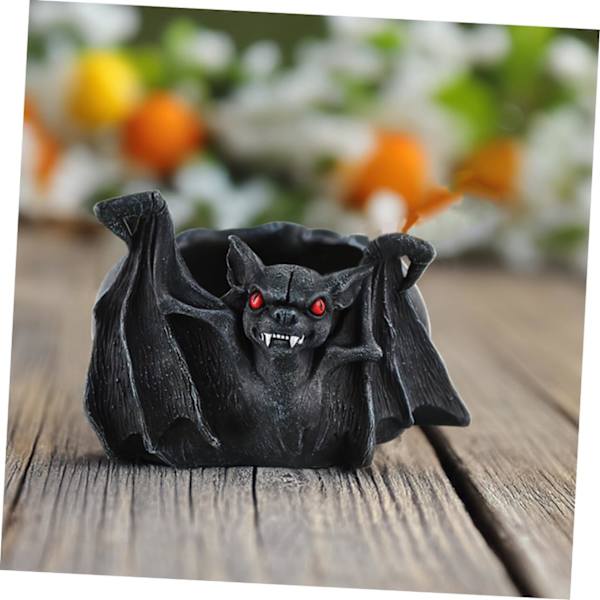 Sömlös grön Halloween roliga spöken på svart cigaretter rökare glas askfat, bärbar cigarr askfat hållare rund väska för hem sovrum kontor