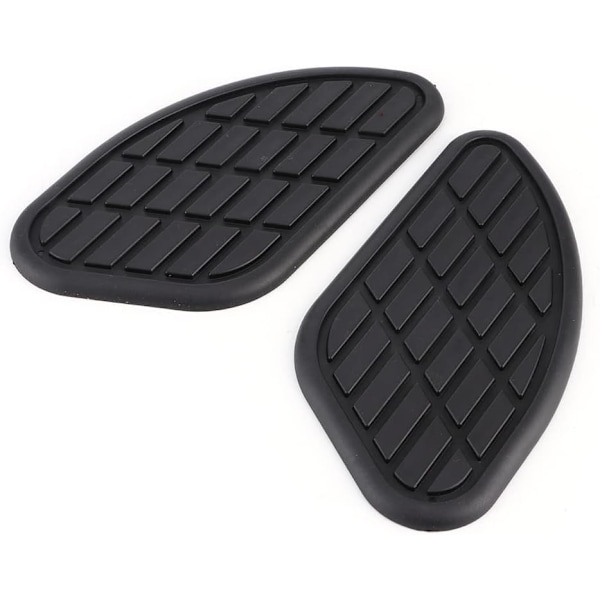 Motorcycle Tank Pads Universal Knee Grip Decals (Black)