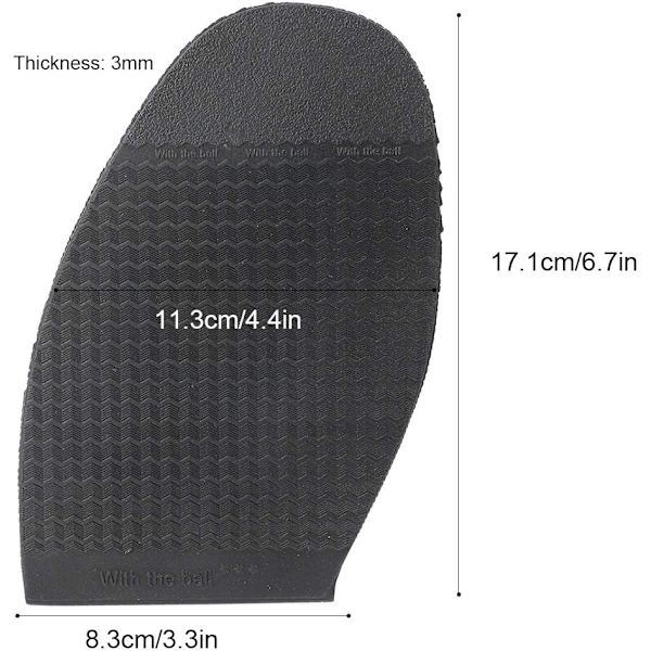 Antislip gummiskor yttersulor - Halvsula skyddsplatta för skoreparation