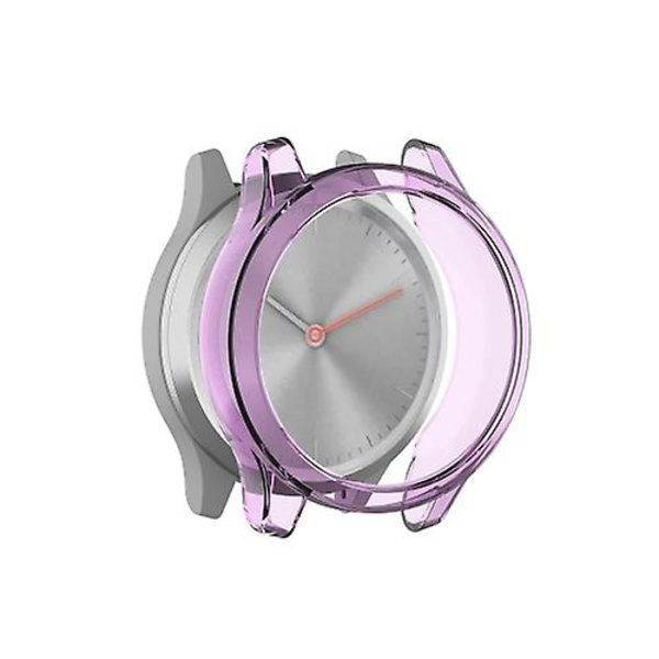För Garmin Vivomove Luxe & Style Tpu Skyddande Skal LIU Transparent Purple