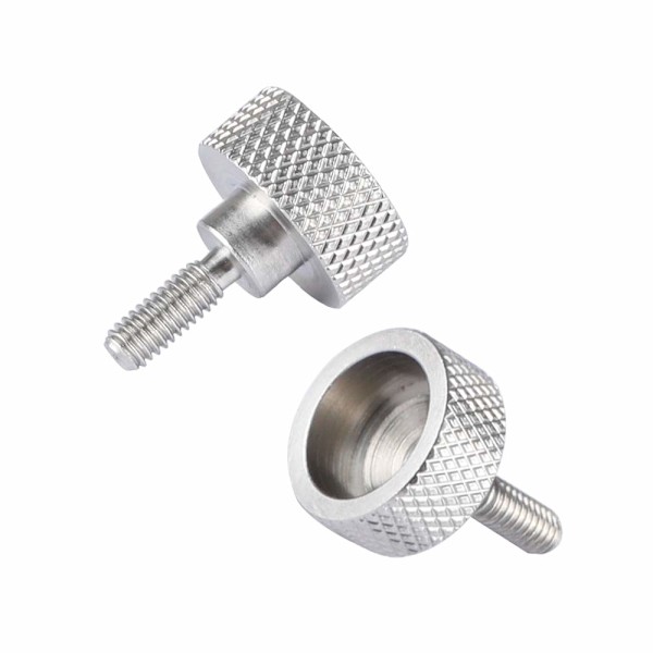 M4 Messing Tommelfinger Skrue - Knap Hoved Kappe (2 stk)