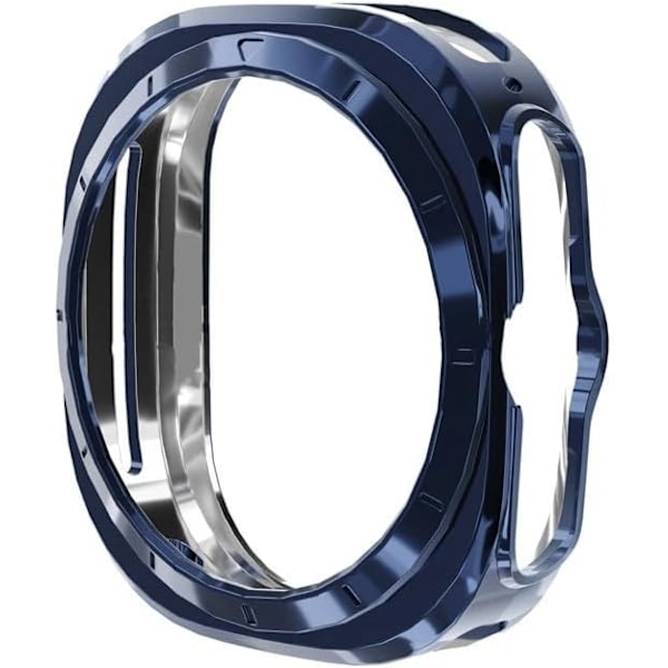 Skal Kompatibelt med 2024 Galaxy Watch 7 Ultra 47mm, Mjukt TPU Stötfångarskydd Transparent Skyddsfodral för Män Kvinnor Tillbehör (Silver) (Transparent) Transpa