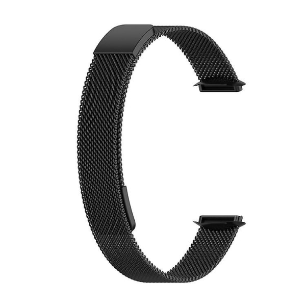 Ersättning Rem i Rostfritt Stål Magnetisk Milan Fashion Armband för Fitbit Luxe black