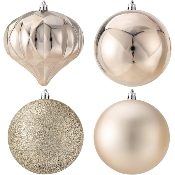 4\" Julekule Ornamenter 4stk Usynlige Juledekorasjoner Store